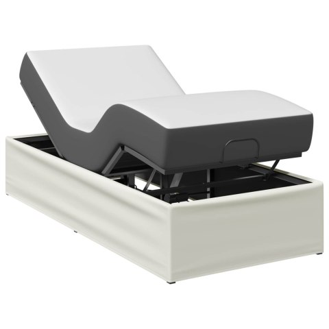 VidaXL Elektro Regulowany Stelaż Łóżka Biały 200 x 100 x 33,5 cm Stal