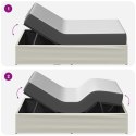 ELEKTRO REGULOWANY STELAŻ ŁÓŻKA BIAŁY 200 X 90 X 33,5 CM STAL