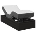 ELEKTRO REGULOWANY STELAŻ ŁÓŻKA CZARNY 200 X 100 X 33,5 CM STAL
