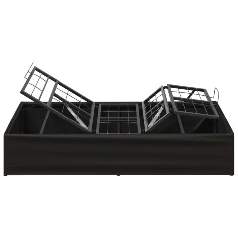 ELEKTRO REGULOWANY STELAŻ ŁÓŻKA CZARNY 200 X 100 X 33,5 CM STAL
