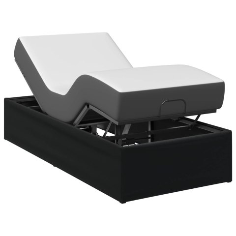 ELEKTRO REGULOWANY STELAŻ ŁÓŻKA CZARNY 200 X 80 X 33,5 CM STAL