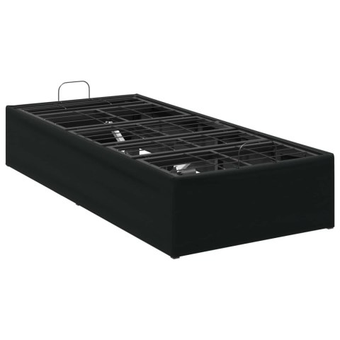 ELEKTRO REGULOWANY STELAŻ ŁÓŻKA CZARNY 200 X 80 X 33,5 CM STAL