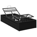 ELEKTRO REGULOWANY STELAŻ ŁÓŻKA CZARNY 200 X 90 X 33,5 CM STAL