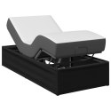 ELEKTRO REGULOWANY STELAŻ ŁÓŻKA CZARNY 200 X 90 X 33,5 CM STAL