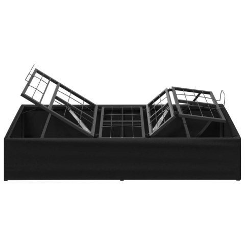 ELEKTRO REGULOWANY STELAŻ ŁÓŻKA CZARNY 200 X 90 X 33,5 CM STAL