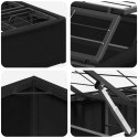 ELEKTRO REGULOWANY STELAŻ ŁÓŻKA CZARNY 200 X 90 X 33,5 CM STAL