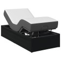 ELEKTRO REGULOWANY STELAŻ ŁÓŻKA CZARNY 200 X 90 X 33,5 CM STAL