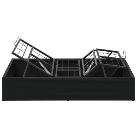 ELEKTRO REGULOWANY STELAŻ ŁÓŻKA CZARNY 200 X 90 X 33,5 CM STAL