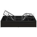 ELEKTRO REGULOWANY STELAŻ ŁÓŻKA CZARNY 200 X 90 X 33,5 CM STAL
