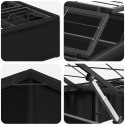 ELEKTRO REGULOWANY STELAŻ ŁÓŻKA CZARNY 200 X 90 X 33,5 CM STAL