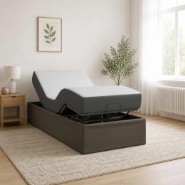 VidaXL Elektro Regulowany Stelaż Łóżka Szary 200 x 90 x 33,5 cm Stal