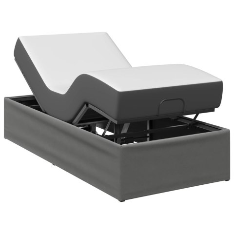 VidaXL Elektro Regulowany Stelaż Łóżka ciemnoszary 200 x 90 x 33,5 cm