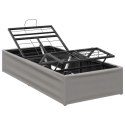 VidaXL Elektro Regulowany Stelaż Łóżka jasnoszary 200 x 100 x 33,5 cm