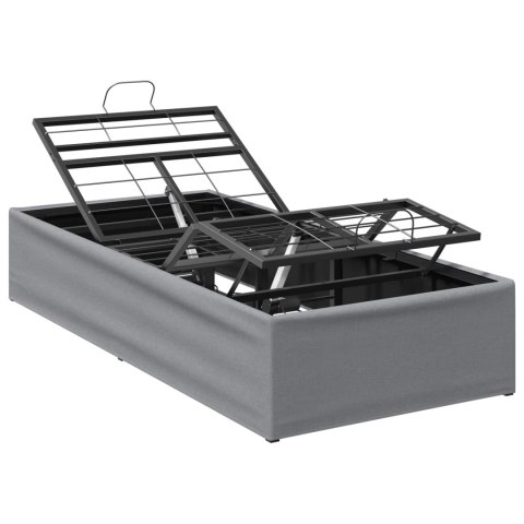 VidaXL Elektro Regulowany Stelaż Łóżka jasnoszary 200 x 90 x 33,5 cm