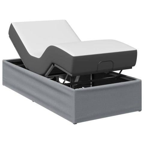 VidaXL Elektro Regulowany Stelaż Łóżka jasnoszary 200 x 90 x 33,5 cm