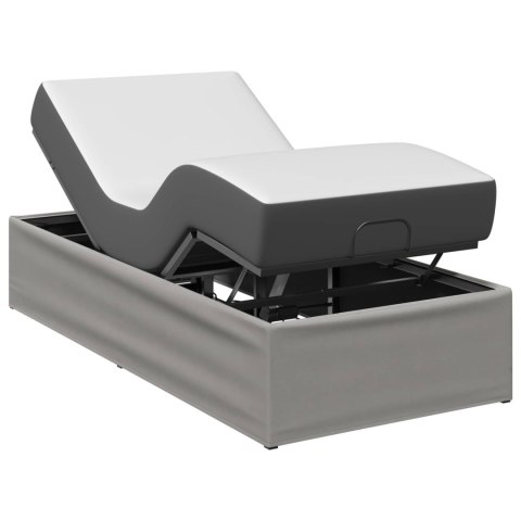 VidaXL Elektro Regulowany Stelaż Łóżka jasnoszary 200 x 90 x 33,5 cm