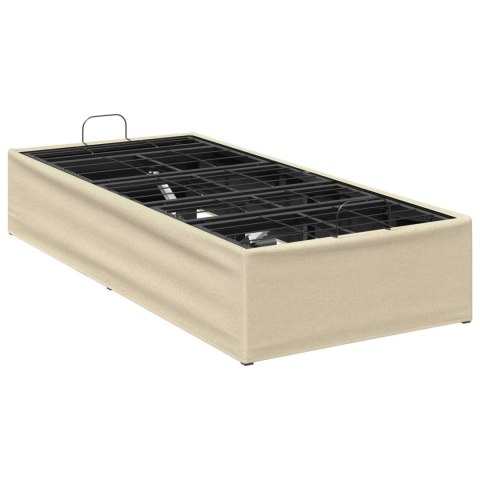 ELEKTRO REGULOWANY STELAŻ ŁÓŻKA KREMOWY 200 X 90 X 33,5 CM STAL
