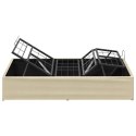 ELEKTRO REGULOWANY STELAŻ ŁÓŻKA KREMOWY 200 X 90 X 33,5 CM STAL