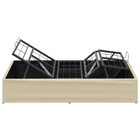 ELEKTRO REGULOWANY STELAŻ ŁÓŻKA KREMOWY 200 X 90 X 33,5 CM STAL