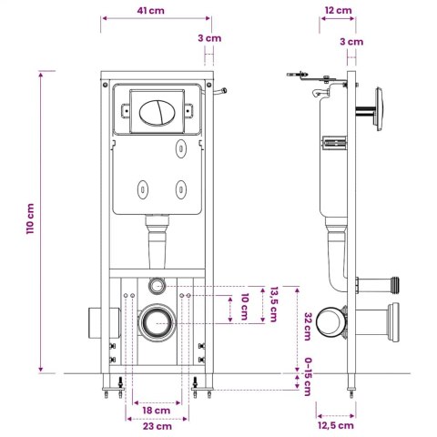 ZBIORNIK PODTYNKOWY 11L 41X14X(110-125)CM