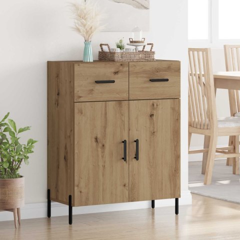 VidaXL Bufet Dąb rzemieślniczy 69,5 x 34 x 90 cm Drewno inżynieryjne
