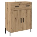 VidaXL Bufet Dąb rzemieślniczy 69,5 x 34 x 90 cm Drewno inżynieryjne