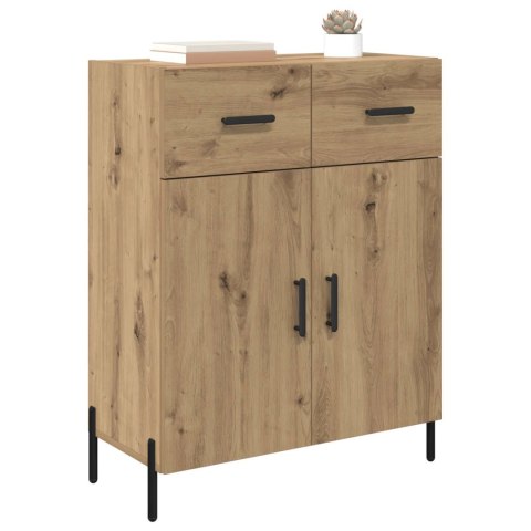 VidaXL Bufet Dąb rzemieślniczy 69,5 x 34 x 90 cm Drewno inżynieryjne