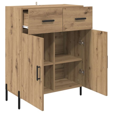 VidaXL Bufet Dąb rzemieślniczy 69,5 x 34 x 90 cm Drewno inżynieryjne