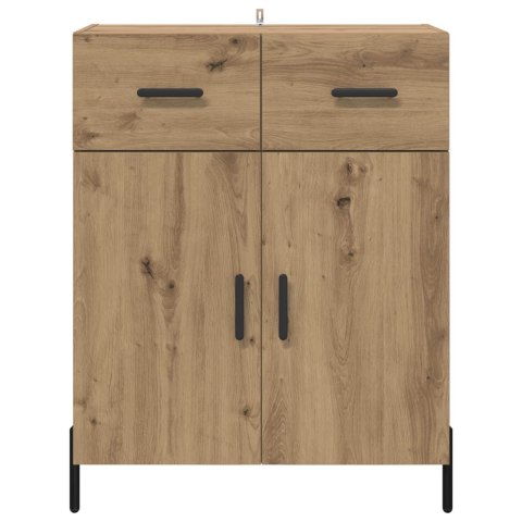 VidaXL Bufet Dąb rzemieślniczy 69,5 x 34 x 90 cm Drewno inżynieryjne