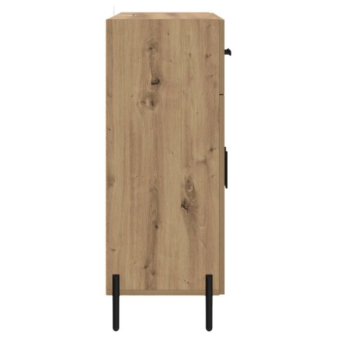 VidaXL Bufet Dąb rzemieślniczy 69,5 x 34 x 90 cm Drewno inżynieryjne