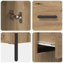 VidaXL Highboard Dąb rzemieślniczy 69,5 x 32,5 x 180 cm