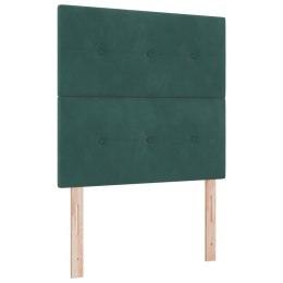 ŁÓŻKO Z SPRĘŻYNĄ LED CIEMNA ZIELEŃ 90 X 200 CM AKSAMIT