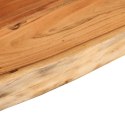 VidaXL Półka ścienna, 80x20x3,8 cm, drewno akacjowe, naturalna krawędź