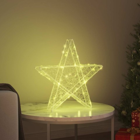 3D GWIAZDA 50 LED CIEPŁA BIEL 55 X 53.5 X 10 CM AKRYL