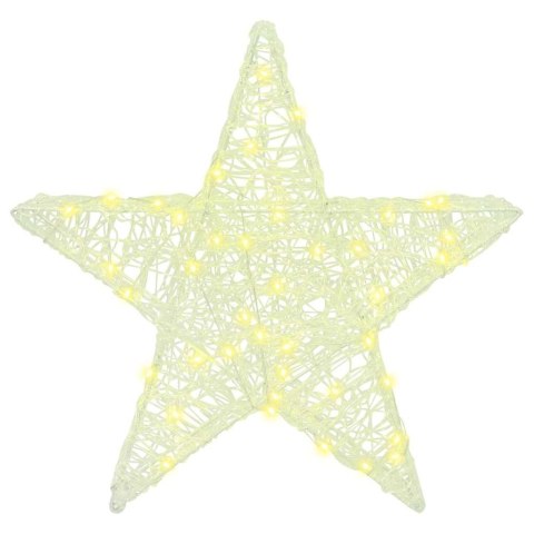 3D GWIAZDA 50 LED CIEPŁA BIEL 55 X 53.5 X 10 CM AKRYL