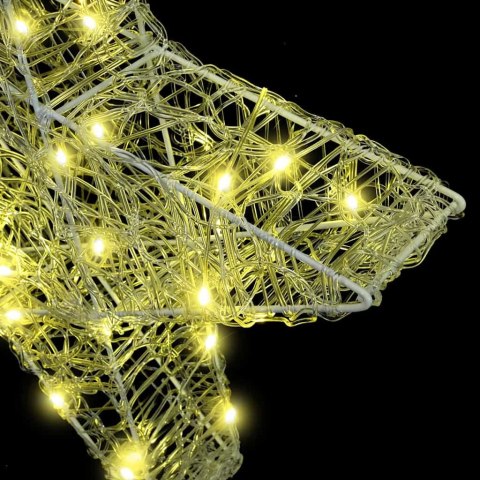 3D GWIAZDA 50 LED CIEPŁA BIEL 55 X 53.5 X 10 CM AKRYL