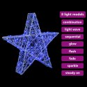 3D GWIAZDA NIEBIESKI 55 X 53.5 X 10 CM AKRYL 50 LED