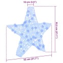 3D GWIAZDA NIEBIESKI 55 X 53.5 X 10 CM AKRYL 50 LED