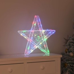 3D GWIAZDA 50 LED WIELOKOLOROWE 55 X 53.5 X 10 CM AKRYL