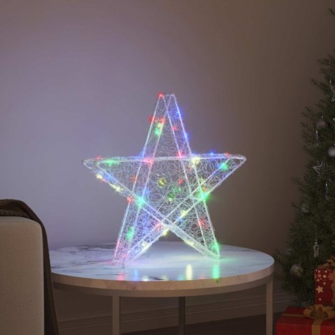 3D GWIAZDA 50 LED WIELOKOLOROWE 55 X 53.5 X 10 CM AKRYL