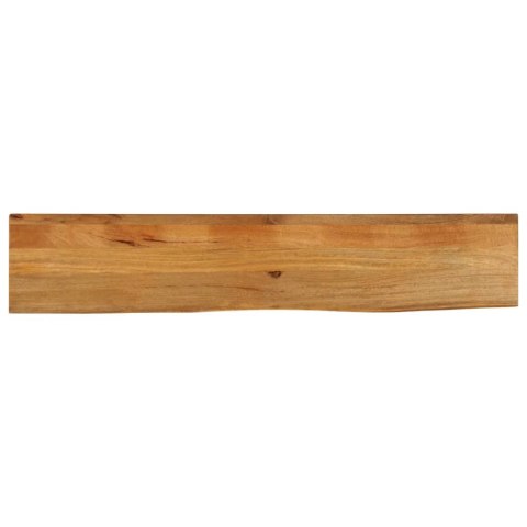 VidaXL Blat stołu z naturalną krawędzią, 140x20x3,8 cm, drewno mango