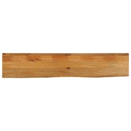 BLAT STOŁU Z NATURALNĄ KRAWĘDZIĄ, 160X40X2,5 CM, DREWNO MANGO
