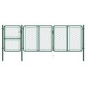 BRAMA OGRODOWA STALOWA 400X125 CM ZIELONA