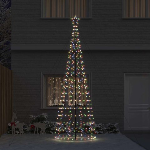 VidaXL Choinka świąteczna LED EKENAS 400 cm 800 LED Wielokolorowy Stal