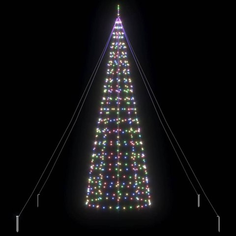 VidaXL Choinka świąteczna LED EKENAS 400 cm 800 LED Wielokolorowy Stal