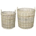 KOSZ NA ROŚLINY GENDT 2 SZT. NATURALNA SZAROŚĆ RATTAN KUBU