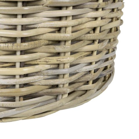 KOSZ NA ROŚLINY GENDT 2 SZT. NATURALNA SZAROŚĆ RATTAN KUBU