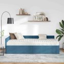 VidaXL Rama Łóżka Narożnego z Materacem 2 szt. Niebieski 100 x 200 cm