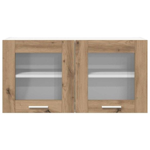 VidaXL Szafka wisząca Dąb rzemieślniczy i biały 80 x 31 x 40 cm