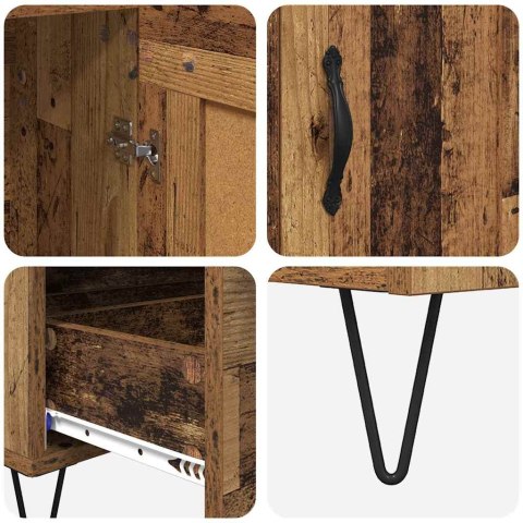 HIGHBOARD STARE DREWNO 69,5 X 31 X 115 CM DREWNO INŻYNIERYJNE